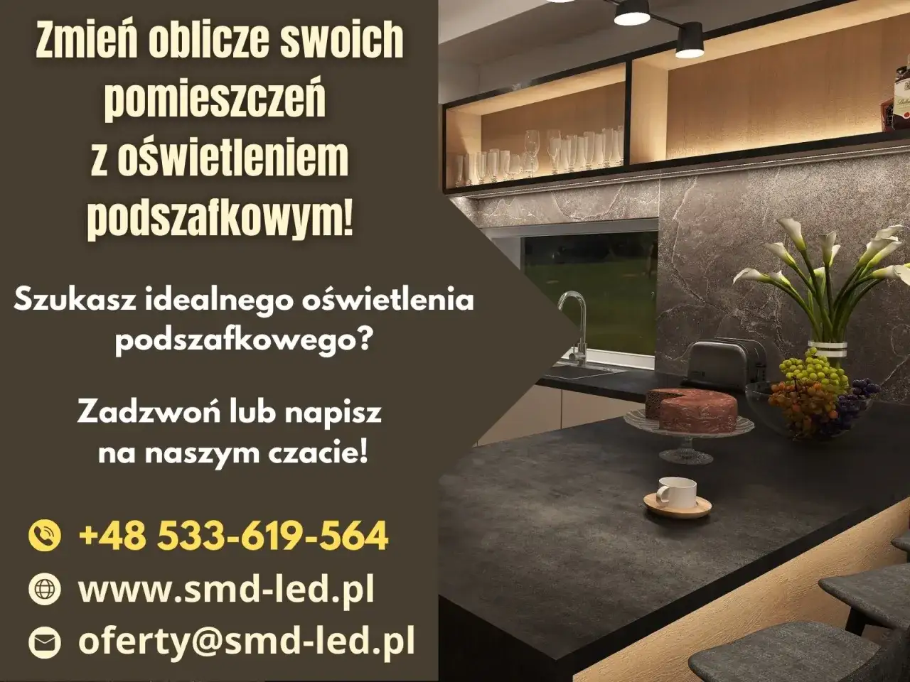 Zdjęcie Jakie oświetlenie pod szafki kuchenne wybrać, by zaoszczędzić?